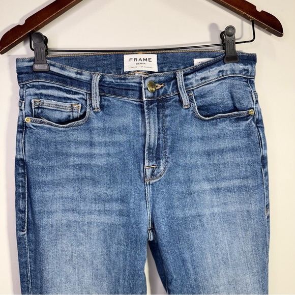 Frame Denim Le Nouveau Straight Jean in Jessie High Rise Size 26 - Picture 6 of 14